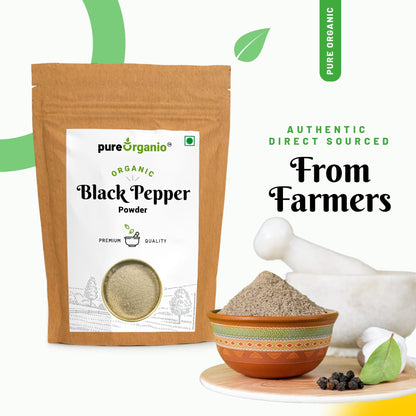 Pure Organio Organic Black Pepper Powder