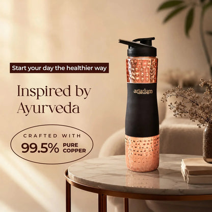 Artarium Copper Sipper Bottle with Sipper Cap 1L