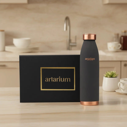 Artarium Eco-Friendly Copper Water Bottle with Gift Box 1L