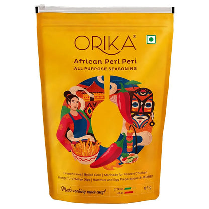 Orika African Peri Peri All Purpose Seasoning, Pack of 2, 85g each