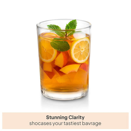 CELLO Liberty Glass Set of 6 Pcs 210ml, Transparent