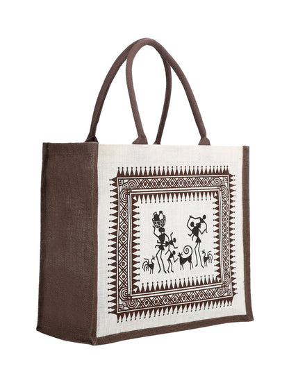 Jute Cottage Warli Print Bag