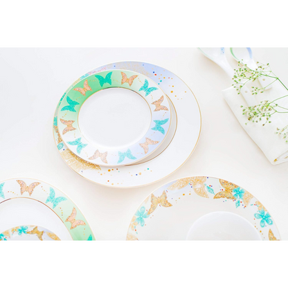 Bergner Butterfly 6 Pcs Dinner Plate Set | 27.4 cm