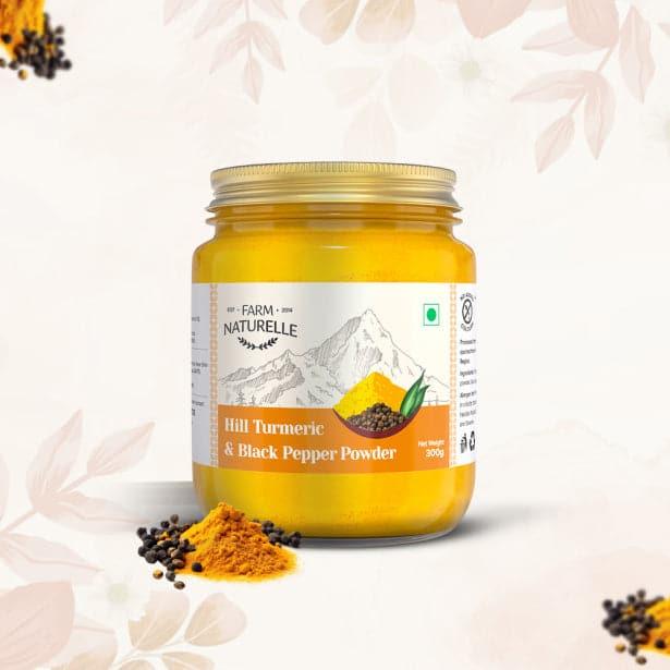 Pure Himalayan Mountain Turmeric (Curcumin) with Black Pepper (Peperine) Powder