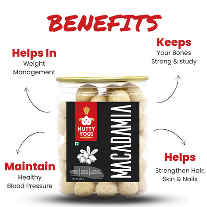 Nutty Yogi Australian Macadamia Nuts 200g (pack of 1)