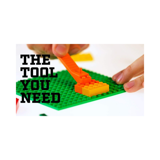 Mini Leaves Building Blocks Brick Separator Suitable Toys for Children | Early Development Toy for Kids | Orange Color