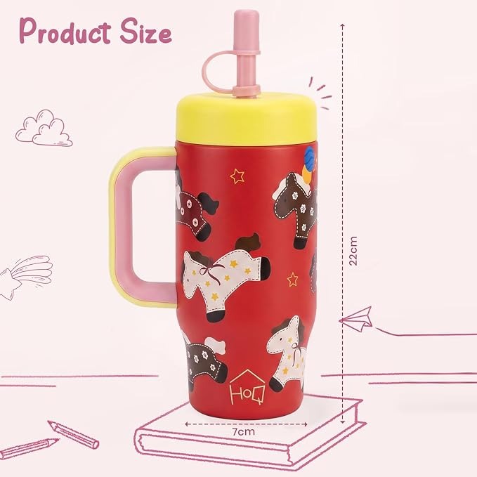 House of Quirk 530ml Kids Tumbler - Starpony