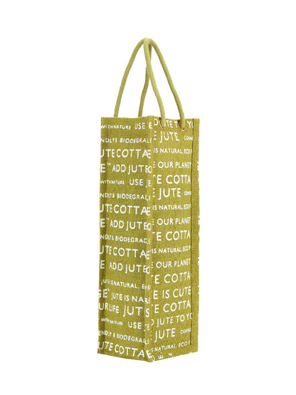 Jute Cottage Bottle Bag Jute Cottage Printed
