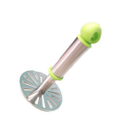 Ganesh Stainless Steel Potato Crusher Vegetable Smasher Pav Bhaji Masher with Handle
