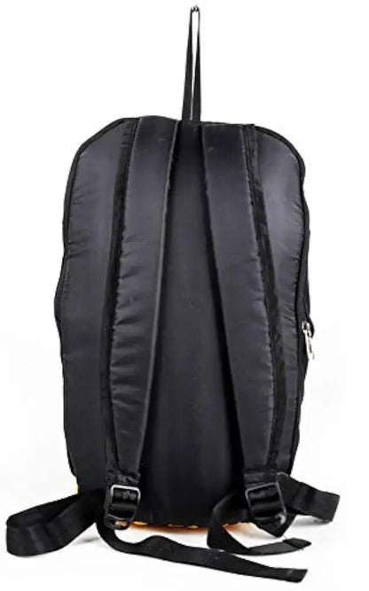 Astrid Canvas Girls Backpack Medium Size Colour Black & Yellow