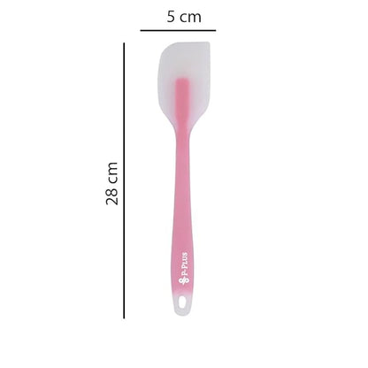 P-Plus International Silicone Spatulas Rubber Spatula Heat Resistant Seamless One Piece LightPink Set of 2