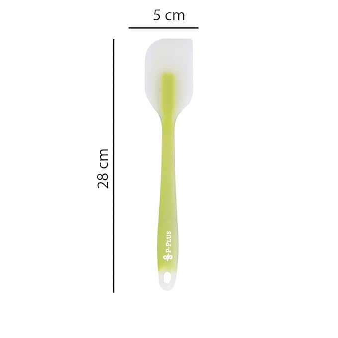 P-Plus International Silicone Spatulas Rubber Spatula Heat Resistant Seamless Green Set of 4