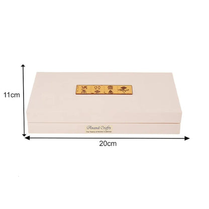 Jaipur Ace Bhagwan Mahaveer Swami Ji Jain Gold Plated Charan Paduka Yantra With Wooden Box