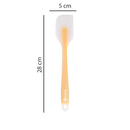 P-Plus International Silicone Spatulas Rubber Spatula Heat Resistant Seamless Orange Set of 2