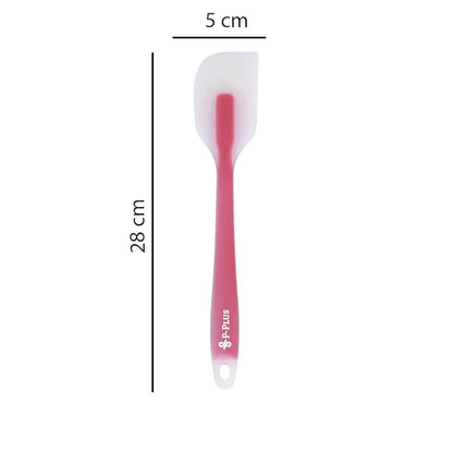 P-Plus International Silicone Spatulas Rubber Spatula Heat Resistant Seamless DarkPink Set of 2