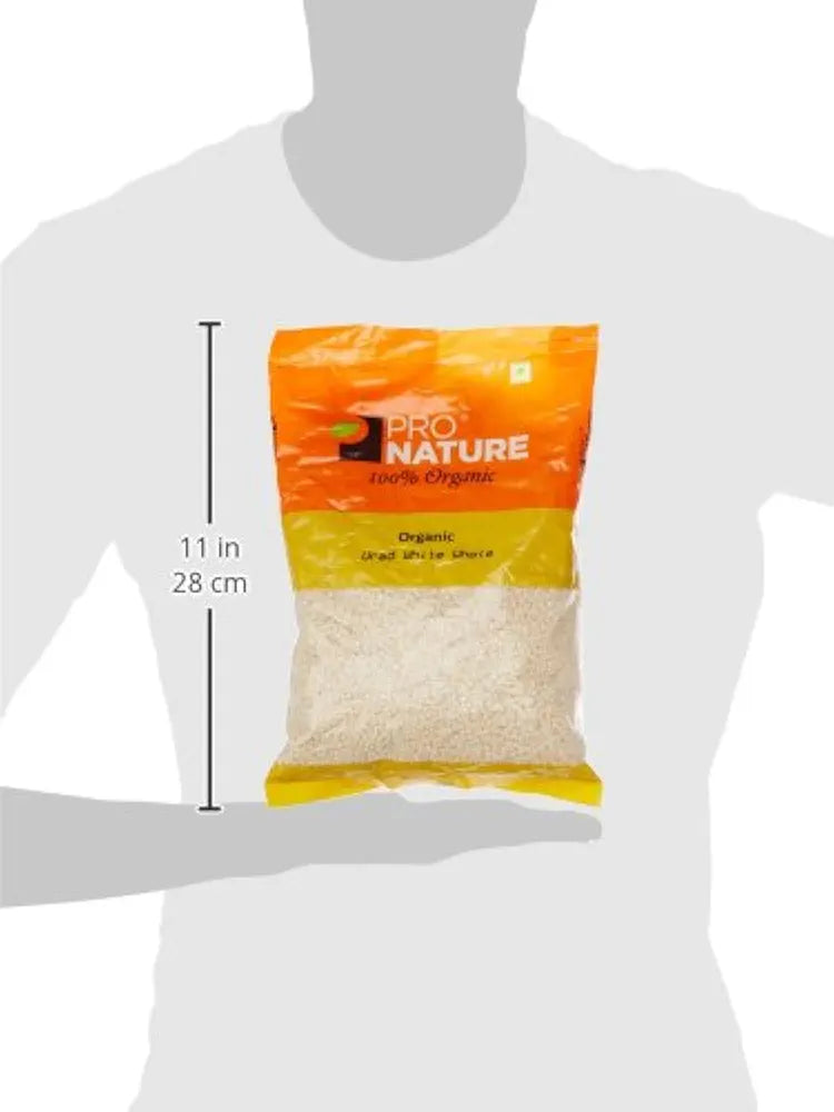 Pro Nature Organic 100% Organic Urad White Whole, 1kg