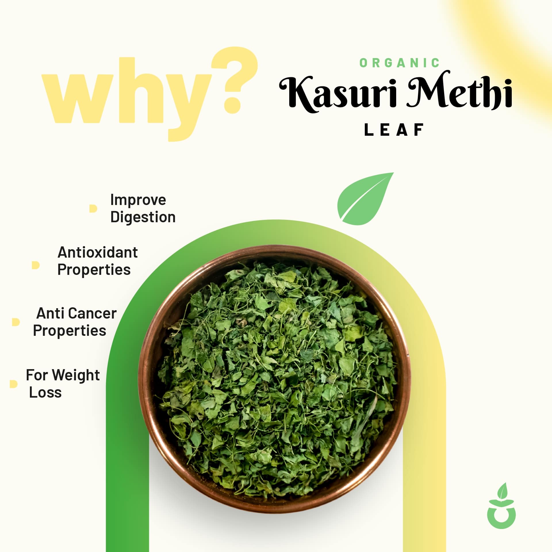 Pure Organio Organic Kasuri Methi