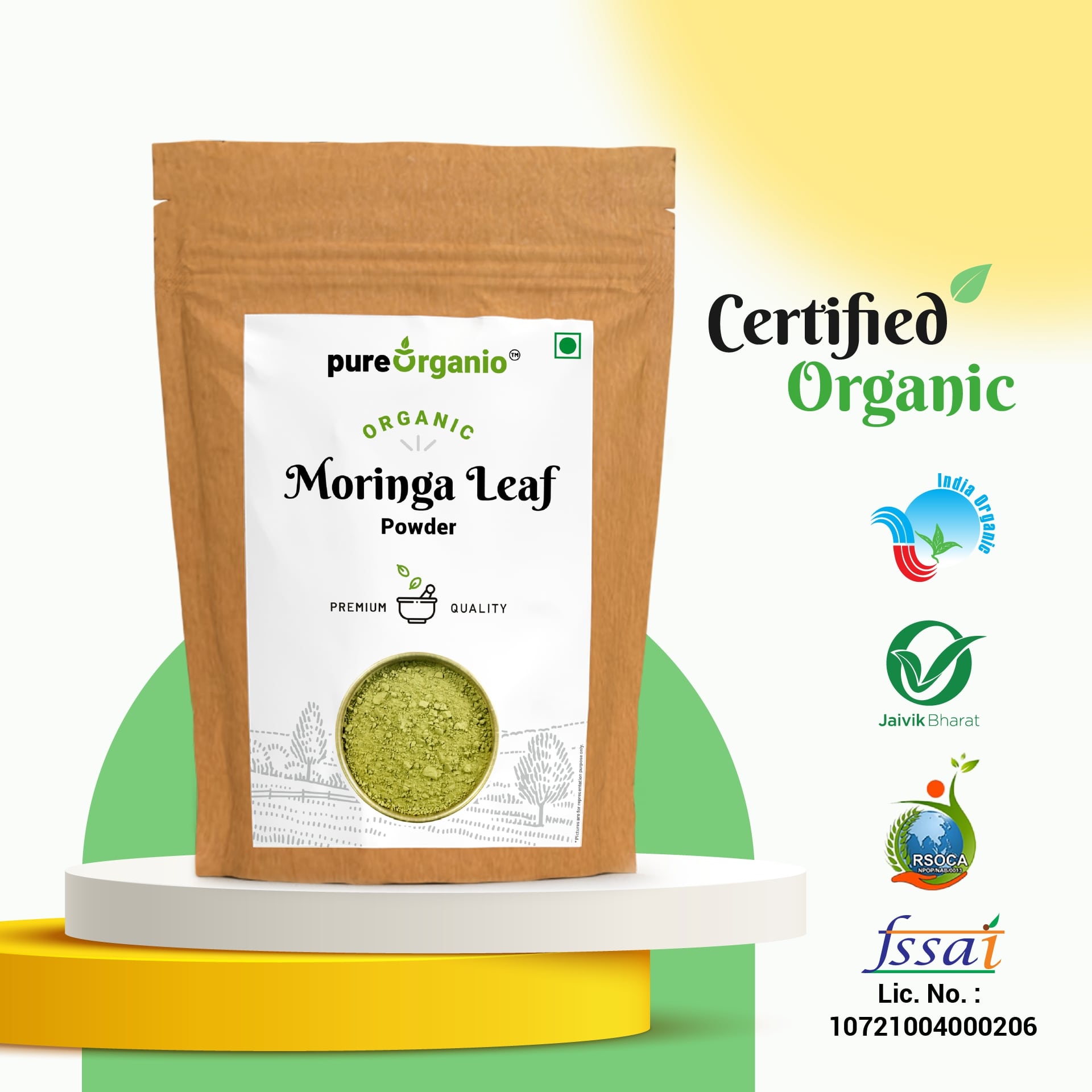 Pure Organio Moringa Powder Organic