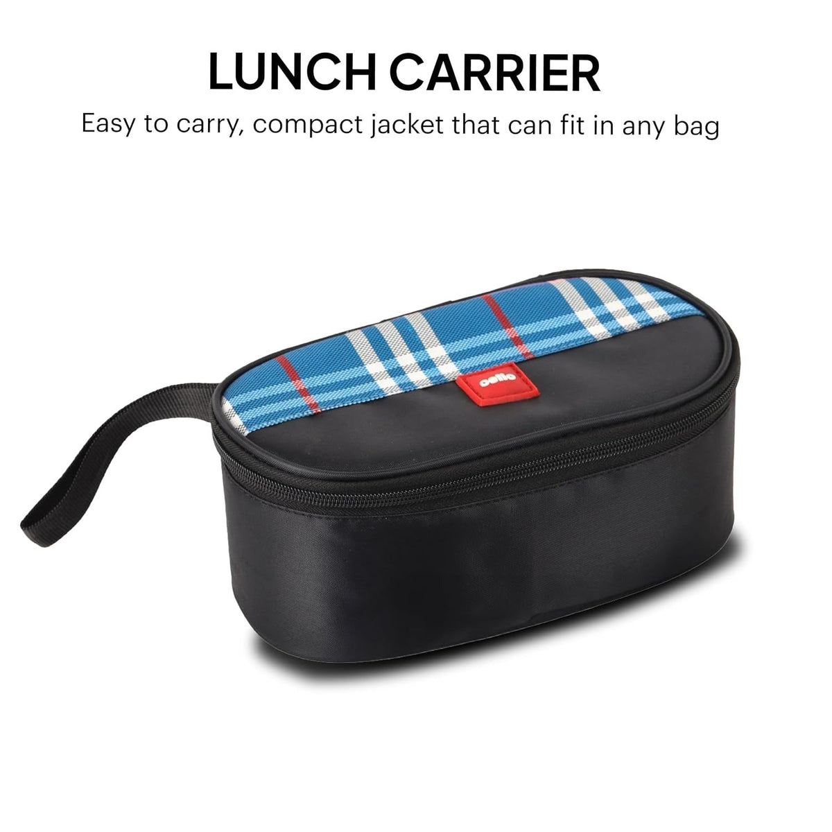 CELLO MF Trent Plus Lunch Box with Bag for Office, Blue | 300ml x 2