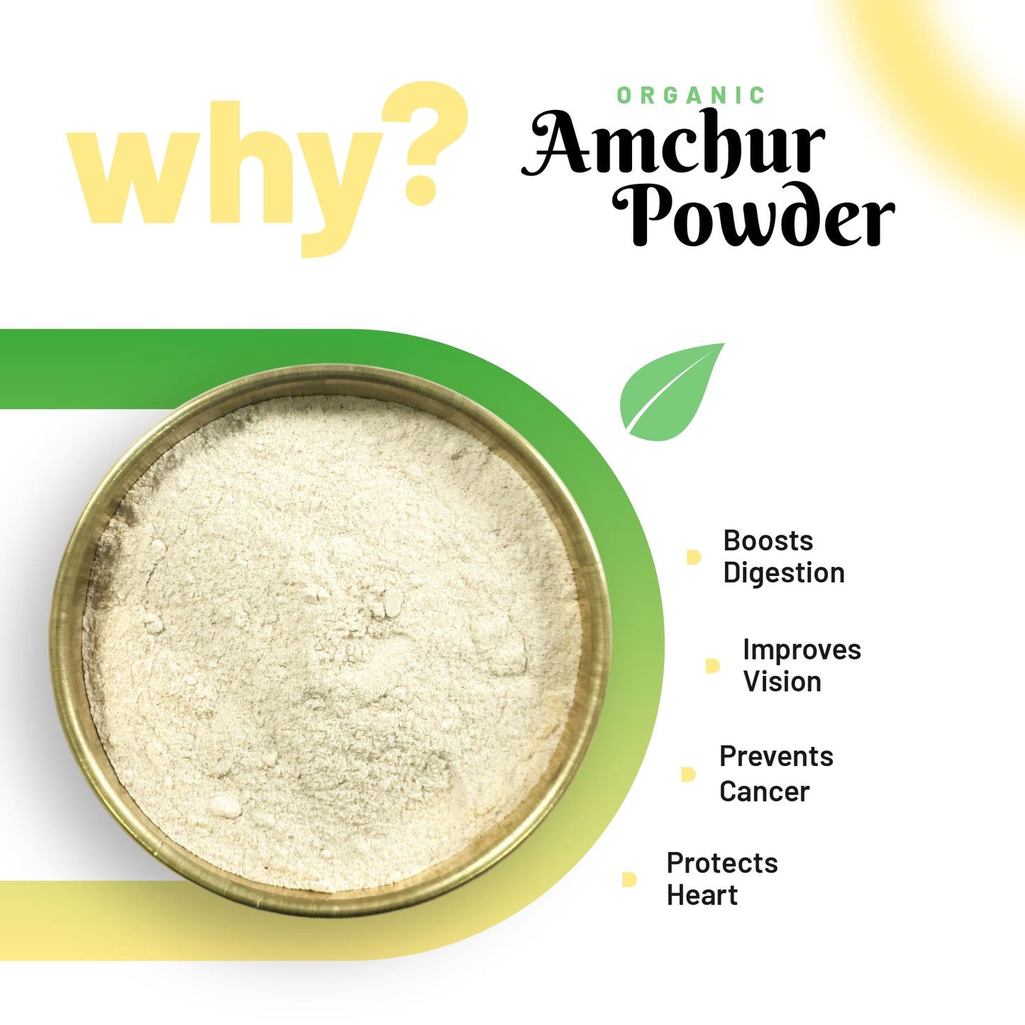 Pure Organio Amchur Powder Organic Dry Mango Powder