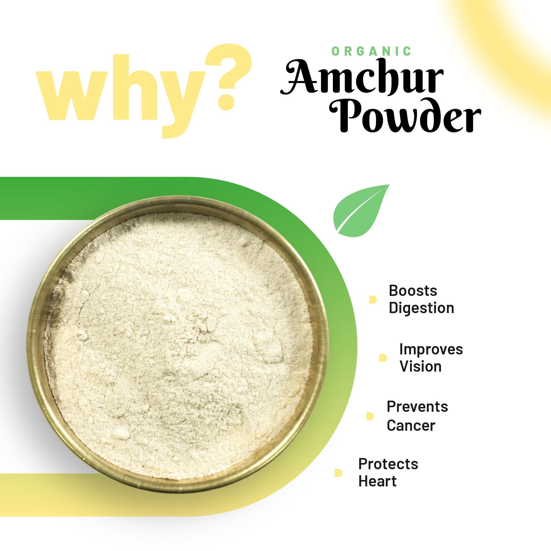 Pure Organio Amchur Powder Organic Dry Mango Powder