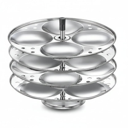 Judge by Prestige Stainless Steel Idli Cooker 4 Plates 16 Idlis