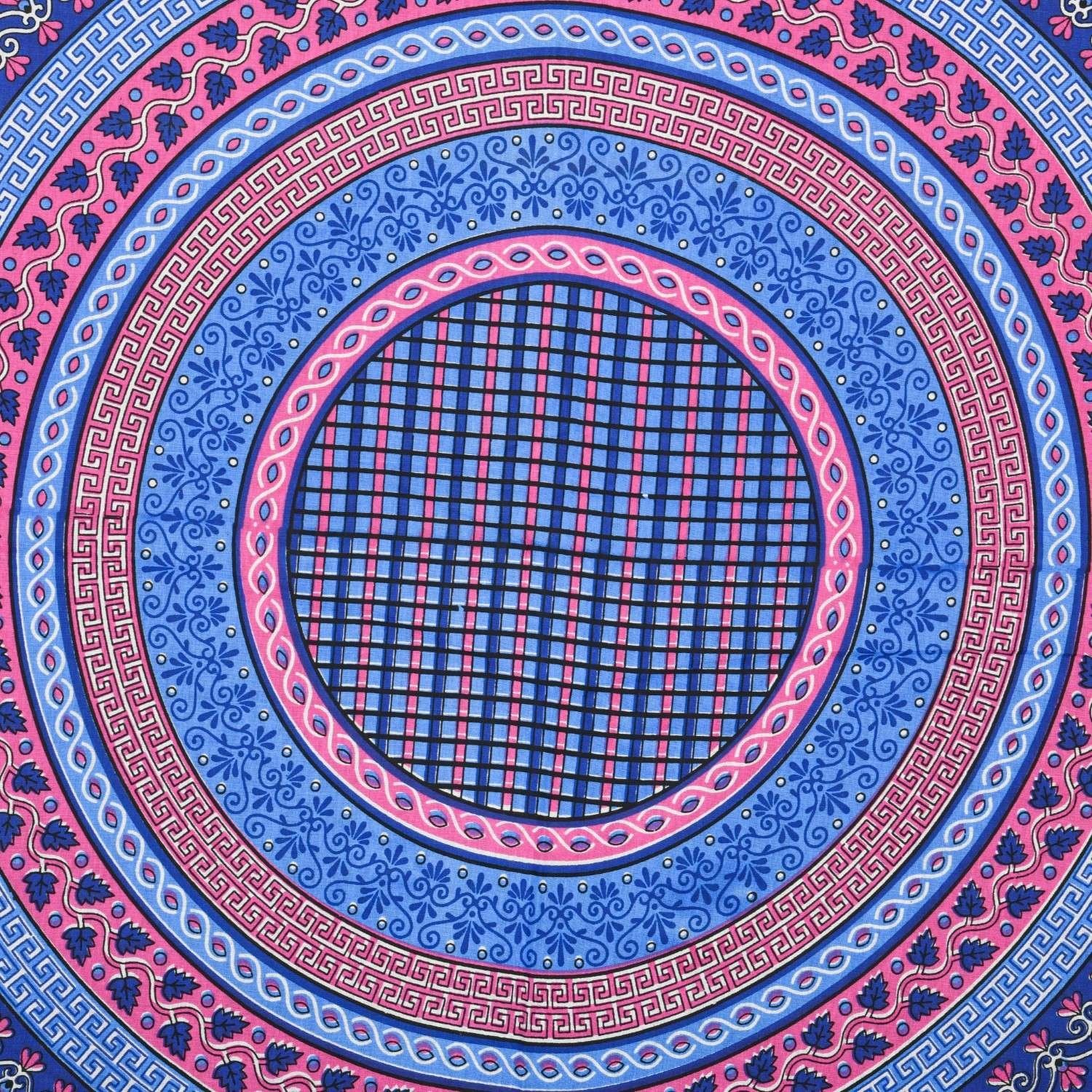 100% Pure Cotton Traditional Printed Bedsheet for Double Bed King Size Bedsheet with 2 Pillow Covers