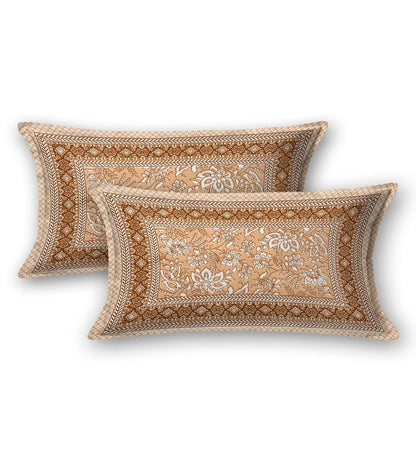 100% Pure Cotton Traditional Printed Bedsheet for Double Bed King Size Bedsheet with 2 Pillow Covers
