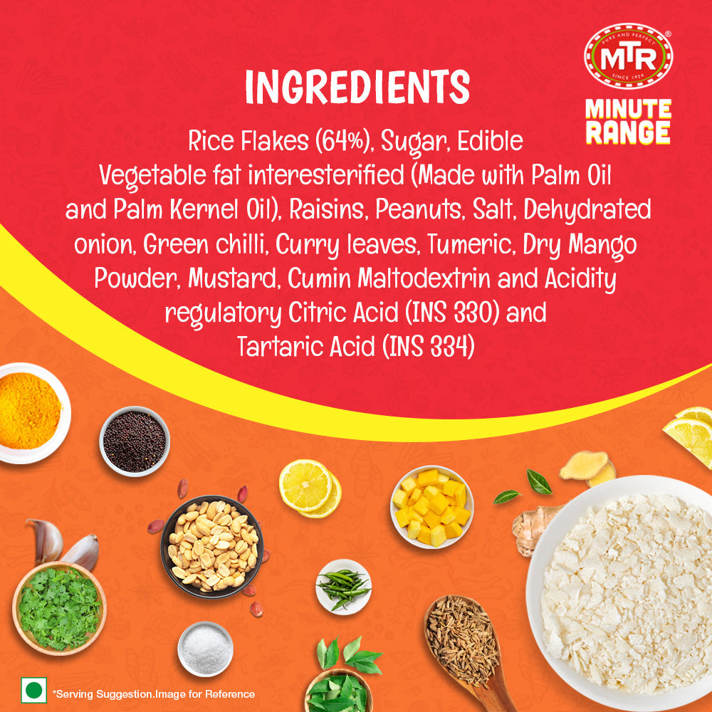 MTR 3 Minute Khatta Meetha Poha Pouch 160 g