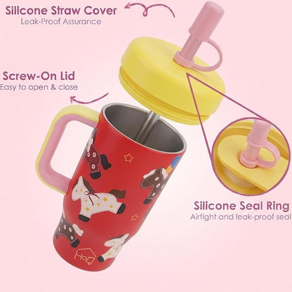 House of Quirk 530ml Kids Tumbler - Starpony