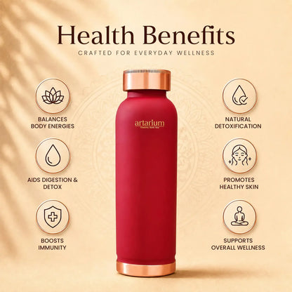 Artarium Plain Copper Water Bottle 1L