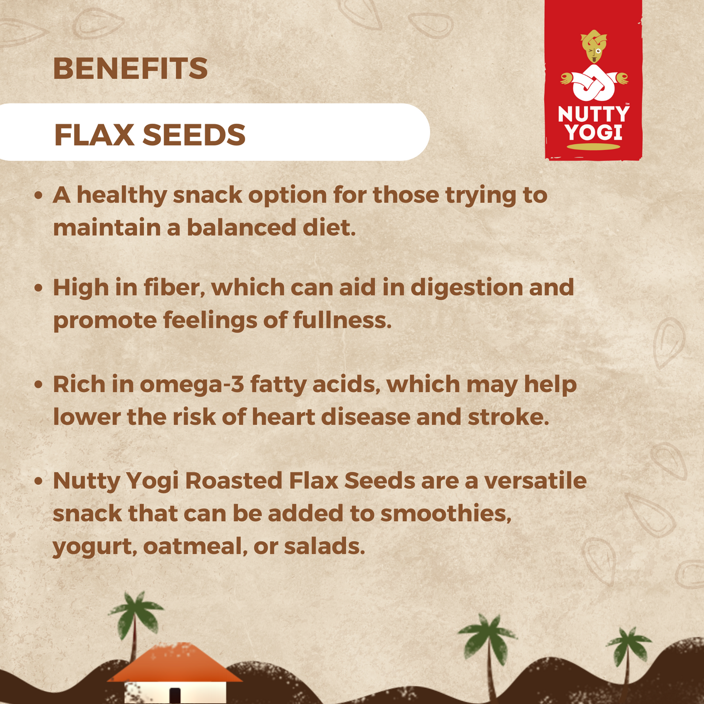 Nutty Yogi Roasted Flax Seeds