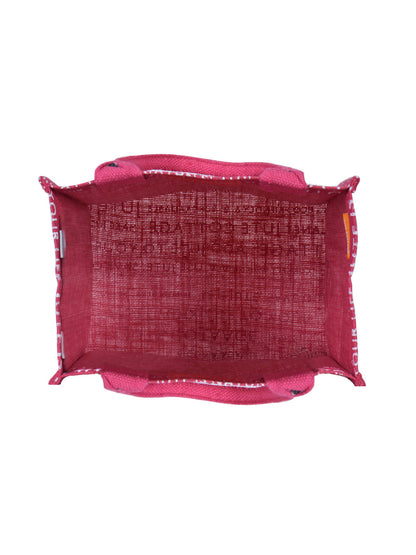 Jute Cottage Printed Zipper Lunch Bag