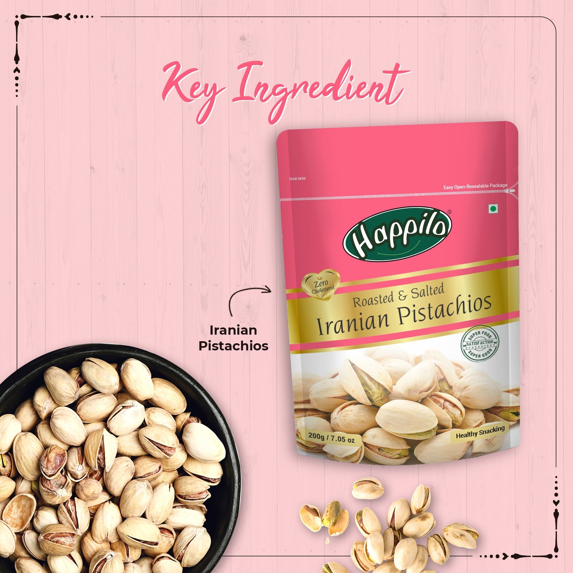 Happilo Premium Oven Roasted & Salted Pistachios