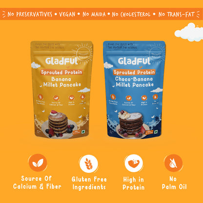 Banana Pancake & Choco Banana Pancake - Pack Of 2*150gms