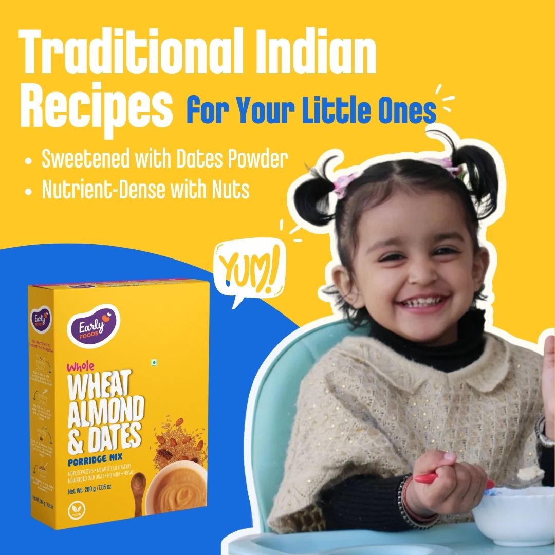Whole Wheat Almond Date Porridge Mix