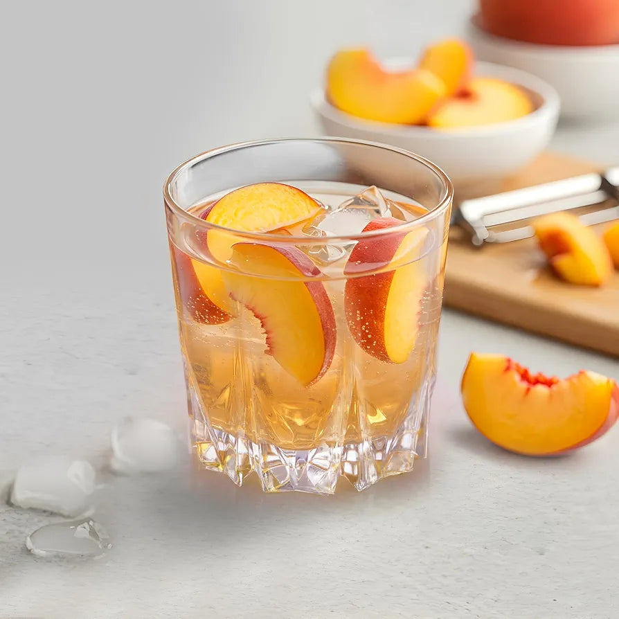 CELLO Estonia Glass Set of 6 Pcs 200 ml, Transparent | Freezer & Fridge Safe, Leadfree Dishwasher Safe Toughened Crystal Clear Glasses Set For Drinking Water Juice Milk Cocktail Mocktail Coldrink Soda
