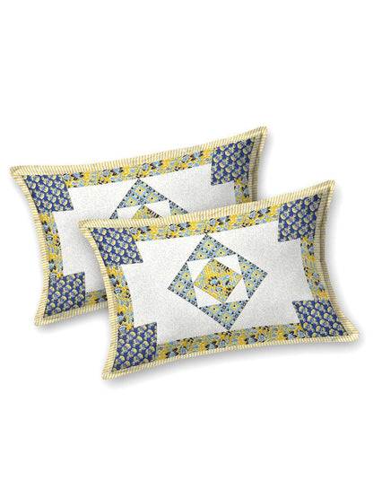 100% Pure Cotton Traditional Printed Bedsheet for Double Bed King Size Bedsheet with 2 Pillow Covers