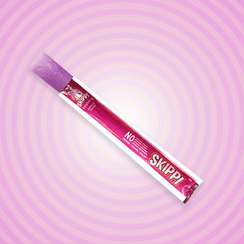 Skippi Raspberry Flavor Ice Pop, Pack Of 12