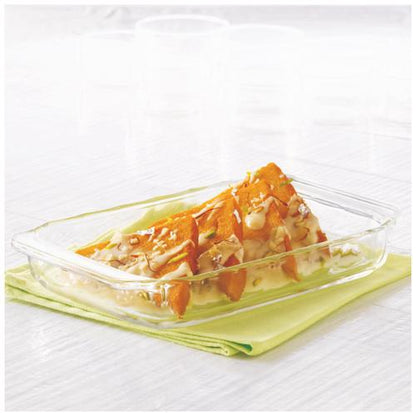 Borosil Glass Baking Dish | 3 Litres | Transparent