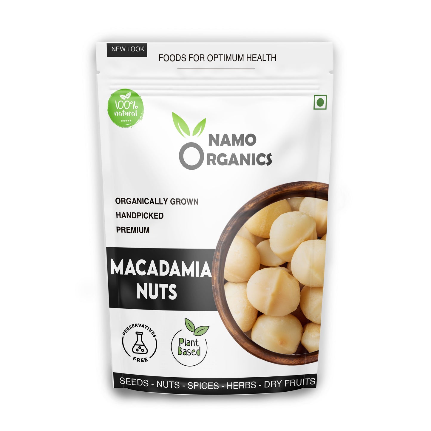 Namo Organics - Jumbo Raw Macadamia Nuts