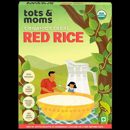 Tots and Moms Red Rice Cereal - First Food - 200 gms