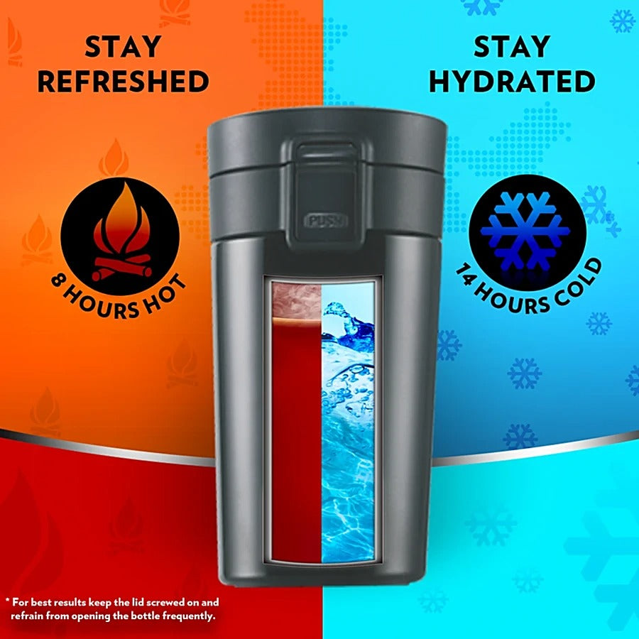 Borosil Hydra CoffeeMate Stainless Steel Vacuum Insulated Travel Mug 300ml