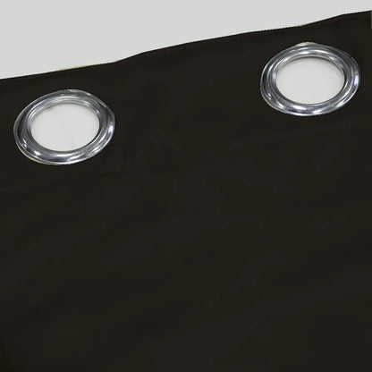 Divine Casa Super Satin Blackout Door Curtains 7 Feet Colour Jet Black Solid Silky Panels for Full Light Block Thermal Insulation & Privacy (Pack of 2)