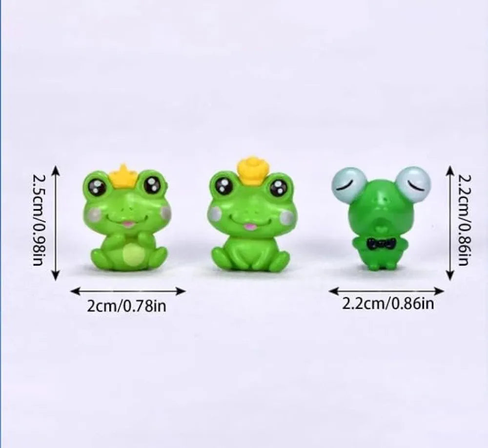 Satyam Kraft 1 Set Resin Frog Miniature Figurines