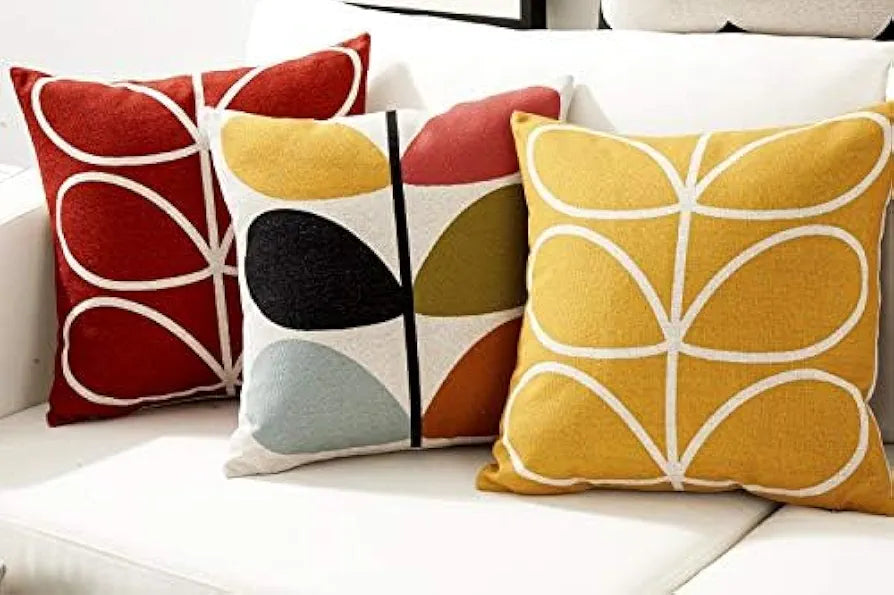 Aerohaven Set of 5 Cotton Designer Decorative Throw Pillow/Cushion Covers
