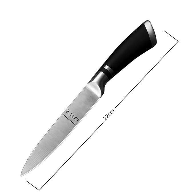 Pepplo Santoku Knife Kitchen Knife Forged of High Carbon Steel Ergonomic Handle Small Set of 2