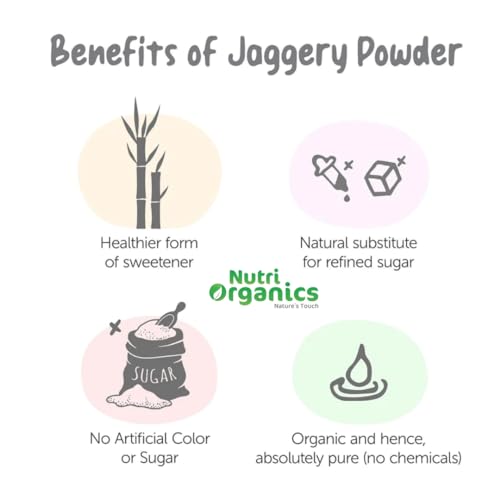 NutriOrganics Jaggery Powder Pouch, 1000 g