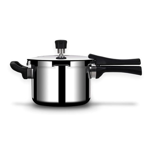 Arttdinox Stellar Stainless Steel Triply 3 Ltr Mirror Finish Pressure Cooker With Gasket
