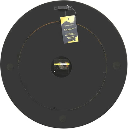 RoyalsCart Emboss Metal Analog Wall Clock For Elegant Clock Size - 16 X 16 Inches [Ktwc255D] Gold Designer Emboss Metal